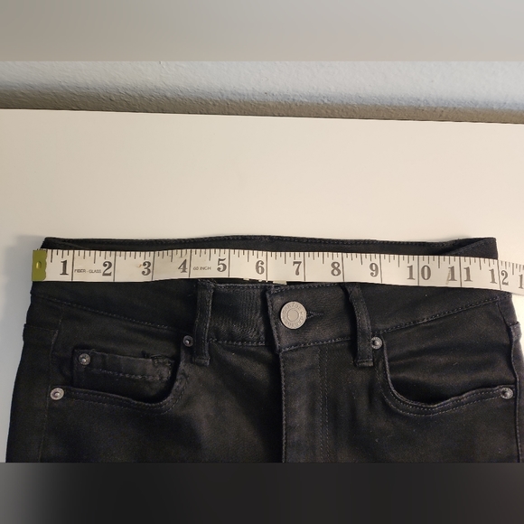 Garage GA Junior's Size 1 Black High Waist Stretch High Rise Denim Jeggings. New - Picture 7 of 8